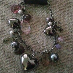 Beautiful silver charm bracelet